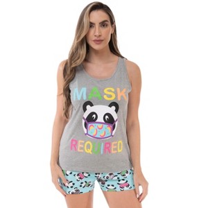 Just Love Womens Tank & Short Cute Pajama Set - Ribbed PJ Sets Sleepwear Loungewear - 1 of 3
