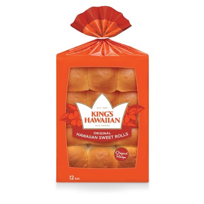 King's Hawaiian Original Hawaiian Sweet Rolls - 12oz/12ct