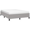 Bed Frame Light grey Polyester, Plywood, Engineered wood Queen - 4 of 4