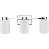 Progress Lighting Estrada 3-Light Vanity Light, Polished Chrome, Opal Glass - Timeless hexagonal motif for modern interiors. - 4 of 4