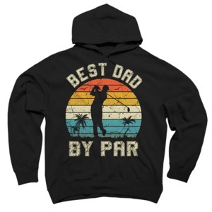 Adult Design By Humans Best Dad By Par Tropical Golf By  Pullover Hoodie - 1 of 2