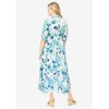Woman Within Plus Size Petite Roll-Tab Sleeve Crinkle Shirtdress - 3 of 4