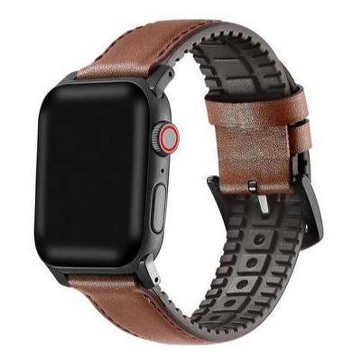 Posh Tech Onyx Genuine Leather Band for Apple Watch - Brown -  44/45/46/49mm