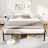 Tangkula Queen Size Metal Bed Frame Heavy Duty Support Slats Mattress Foundation - 4 of 4