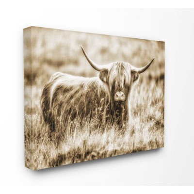 Stupell Industries Vintage Cow In Pasture Animal Photo
