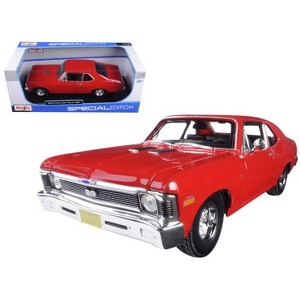 1970 Chevrolet Nova SS Coupe Red 1/18 Diecast Model Car by Maisto - 1 of 3