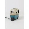 Ceramic Camper Lamp – 7.5"L Glazed Clay Night Light in Multi by Kalalou - 3 of 4