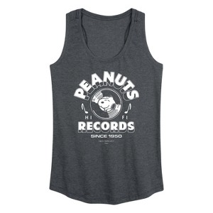 Women's - Peanuts - Snoopy Vinyl Graphic Racerback Tank - 1 of 4