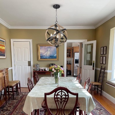 Vynxaria Farmhouse Chandelier Light Fixtures 4-Light Dining Room Light Fixtures Height