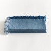 Plum & Post Aura Dinner Napkins - Dark Blue - Pre-Washed Cotton - 4pc - 4 of 4