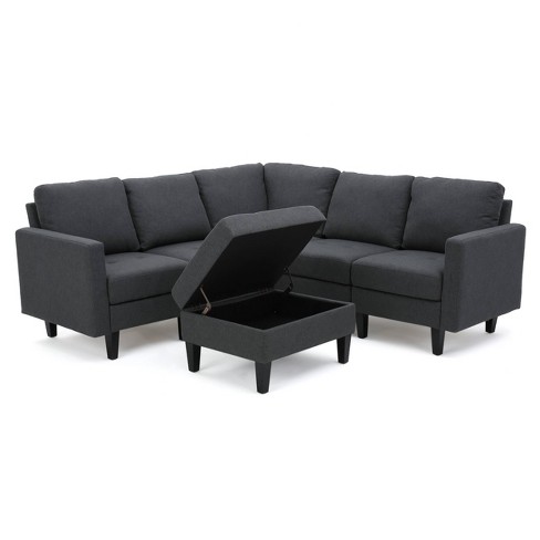 CHARCOAL Christopher Knight Home Canterbury Sectional Sofa