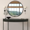 Rosary Blenn Modern Black Half Moon Console Table - 4 of 4
