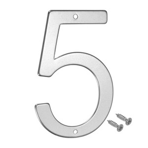 Unique Bargains 304 Stainless Steel Polished Surface Rust Corrosion Resistant House Number 1 Pc - 1 of 4