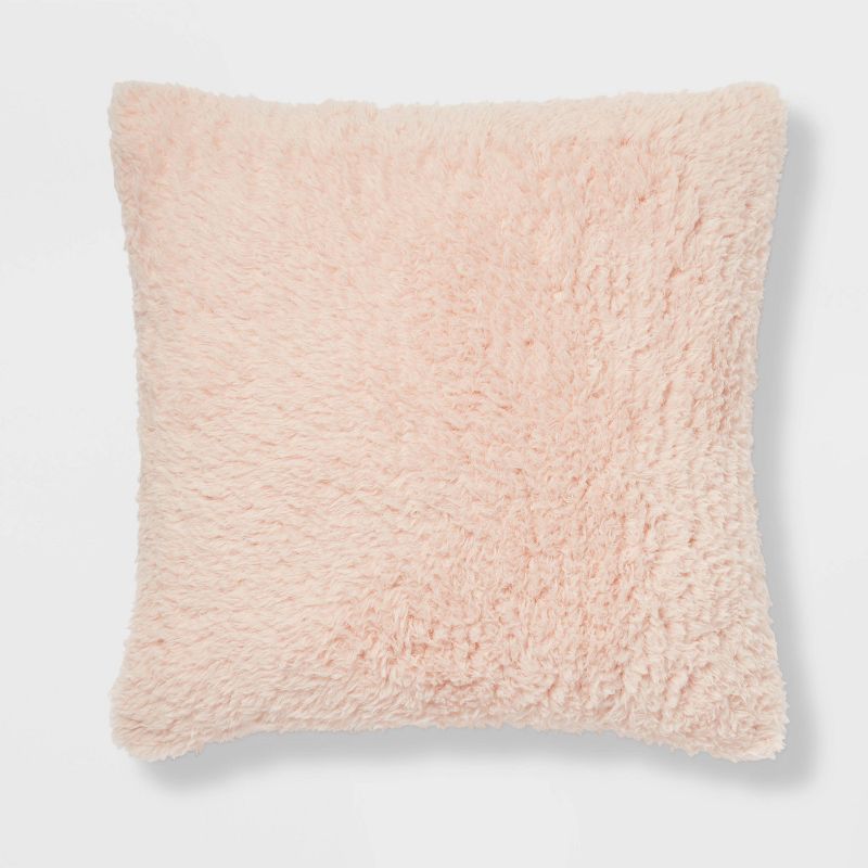 Faux Shearling Square Pillow - Room Essentials™, 1 of 8