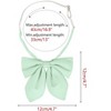 Elerevyo Women's Sparkle Shiny Solid Color Adjustable Neck Pre-Tied Bow Ties - 2 of 4