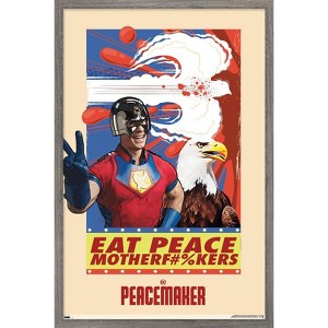 Trends International DC Comics TV Peacemaker - Eat Peace Framed Wall Poster Prints - 1 of 4