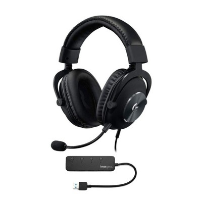 Logitech G Pro X Gaming Headset with Blue VOICE Technology and Knox Gear USB Hub