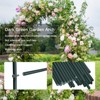 Itopfox Metal Pergola Arbor, Outdoor Flower Garden Arch Trellis for Climbing Plants, Steel Garden Arbor for Wedding Decoration - 2 of 4