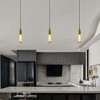 DAKAFUL 3Pack Adjustable Ceiling Pendant Light with Transparent Glass Shade,Modern E26 Base Pendant Light for Kitchen and Dining Room - 2 of 4