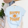 Simply Sage Market S.W.Smiley Happy Today Flower Garment Dyed Tee - 3 of 4