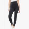 Women's Maternity Leggings - Stretch Elastic Belly Support Pants, Ideal for Pregnant Women's Sports and Daily Wear - 3 of 3