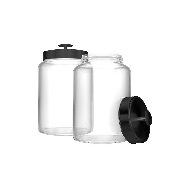 Kook Glass Kitchen Canisters,  1 Gallon, Set of 2, 2 of 4