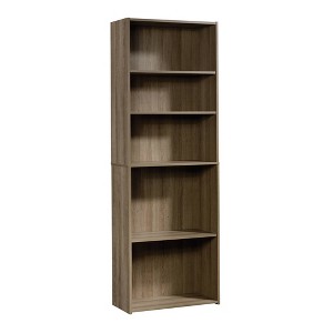 71" Beginnings 5 Shelf Bookcase Brown - Sauder: Summer Oak Finish, Mid-Century Modern - 1 of 4