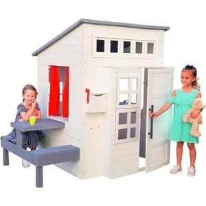 LLHZSY Playhouse with Picnic Table - 1 of 4