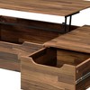 Lift-Top Coffee Table with Hidden Storage Drawer and Metal Splayed Legs for Living Room - 3 of 4