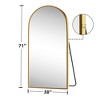 PexFix Aluminum alloy side arched full length mirrorr-With Stand - 4 of 4