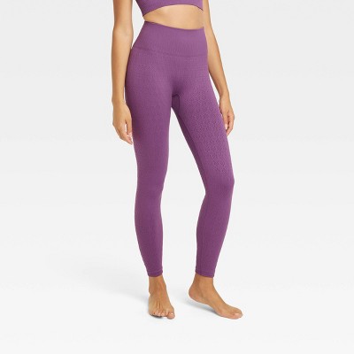 High-waisted seamless ribbed crop leggings Joy Lab