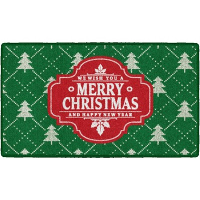 Brumlow Mills Christmas Wishes Holiday Rug, 1'8" x 2'10", Green