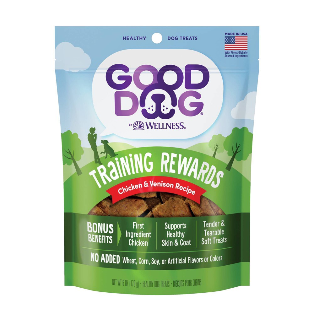 Photos - Dog Food Good Dog by Wellness Training Rewards Chicken & Venison Recipe Dog Treats