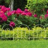 Origin Point Metal Garden Border Round Folding Fence, White, 18-Inch x 8-Feet - 2 of 2