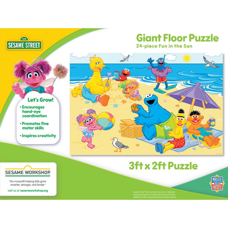 MasterPieces Sesame Street - Fun in The Sun 24 Piece Floor Jigsaw Puzzle for Kids, 4 of 6