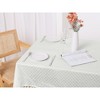 Unique Bargains Banquet Dinner Rectangle Polyester Tassels Wrinkle Tablecloth - 2 of 4