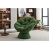 Papasan Chair w/Cushion and Frame,Oversized Comfy Chenille Upholstered Round Swivel Accent Chair for Living Room Bedroom - 2 of 4