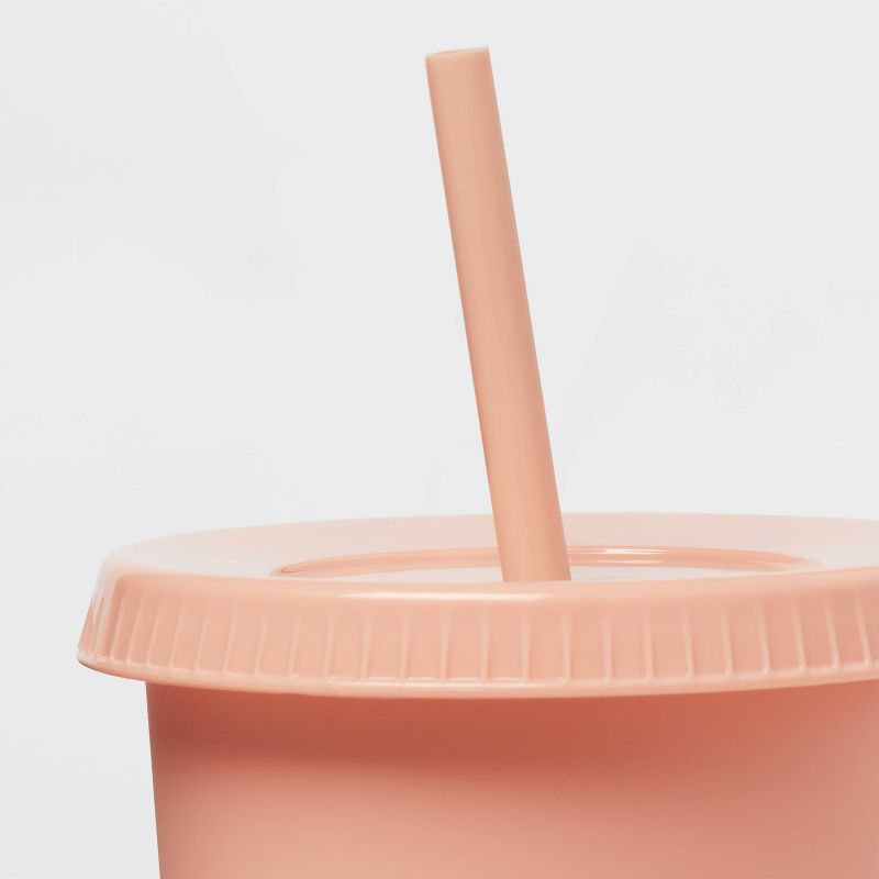 24oz Plastic 3pk Reusable Cold Cup - Room Essentials™, 4 of 5