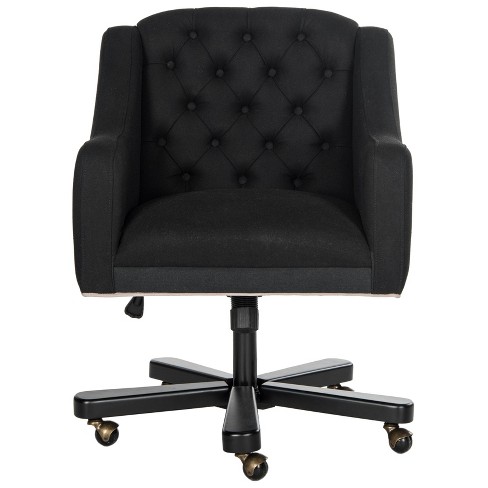 Salazar Desk Chair Black Safavieh, Black Desk Chairs