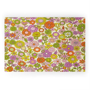 Jenean Morrison Checkered Past in Pink Welcome Mat - Deny Designs - 1 of 3