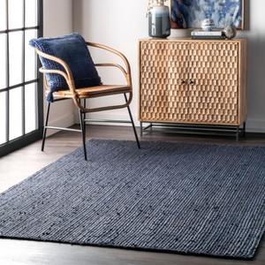 Nuloom Hand Woven Farmhouse Jute Indoor Area Rug - 1 of 4