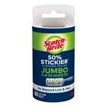 Scotch-Brite 50% Stickier Giant Surface Lint Remover Roller Refill - 1pk