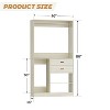 Besiost 40-In Closet Organizer with Drawers, Freestanding Closet System - 3 of 4