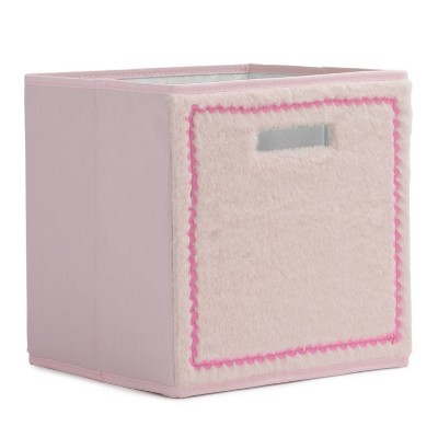HLD Global Faux Fur Pink 11" Teen Storage Bin
