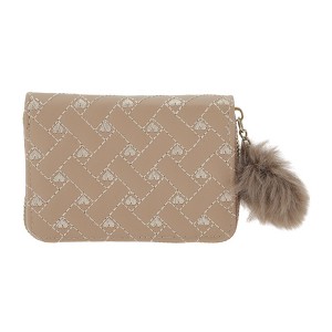 Unique Bargains Square Grid Zipper Coin Purse Wallet 1 Pc - 1 of 4
