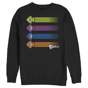 Men's Nintendo Splatoon Inkling Squid Rainbow Sweatshirt - 1 of 3