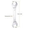 Unique Bargains High Carbon Steel Metric Thin Open End Wrench - 2 of 4