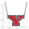 Black Bow Jewelry Sterling Silver Youngstown State Penguins NCAA Necklace 18 Inch - 2 of 4