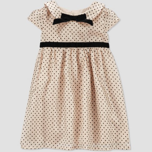 Cream and black polka best sale dot dress