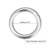 Unique Bargains Hanging Hardware 316 Stainless Steel Welded O-Rings 2 Pcs - 2 of 4
